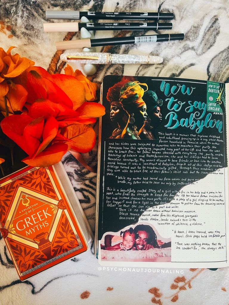 How to Say Babylon Reading Journal Spread